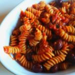 Fusilli integrali pomodoro e olive